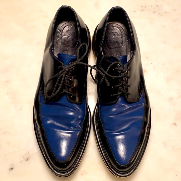 Men’s PRADA blue and black platform creepers main image 4